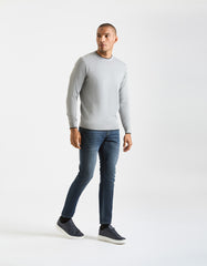 Viscose crew neck sweater