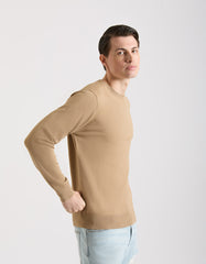 Viscose crew neck sweater