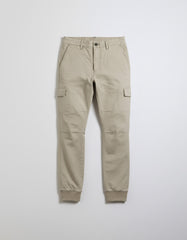 Pantaloni cargo con elastico alle caviglie