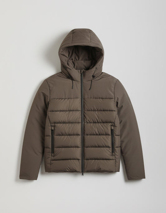 Padded jacket with hood