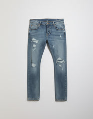 Jeans regular fit con strappi