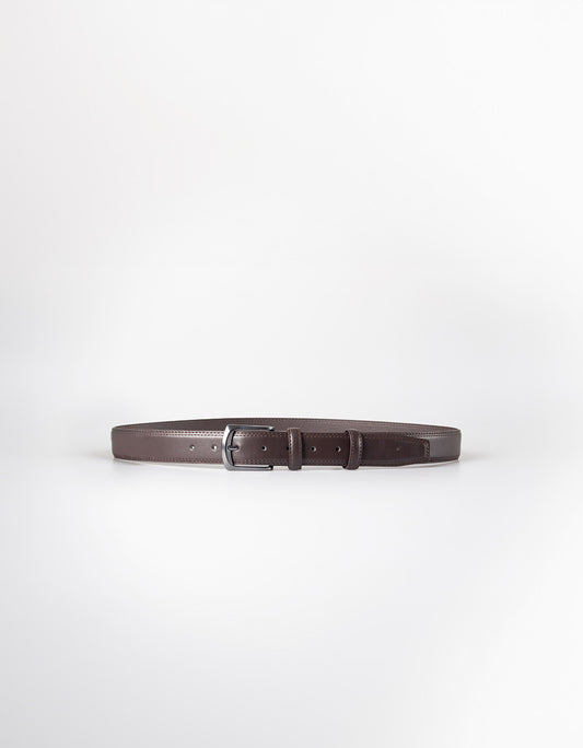 Double upper stitchings belt