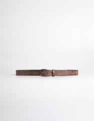 Marbled faux leather belt