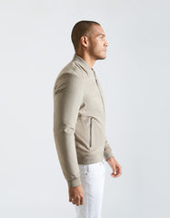 Suede-effect bomber jacket