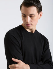 Viscose crew neck sweater