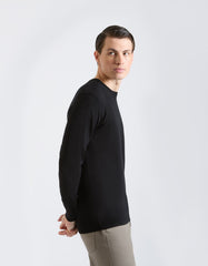 Viscose crew neck sweater