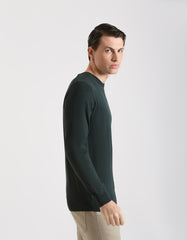 Viscose crew neck sweater