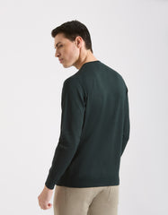 Viscose crew neck sweater