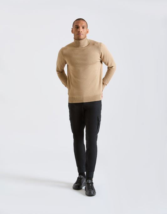 Pantaloni cargo con elastico alle caviglie