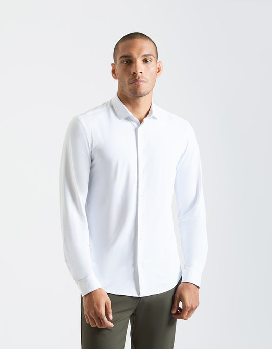 Basic shirt in stretch fabric