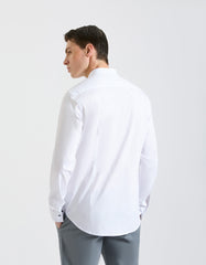 Mandarin collar shirt