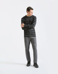 Viscose crew neck sweater