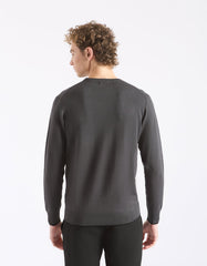 Viscose crew neck sweater