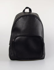 Faux leather backpack