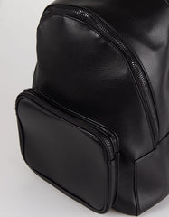 Faux leather backpack