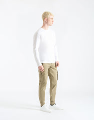 Pantaloni cargo con elastico alle caviglie