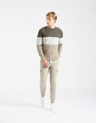 Pullover con struttura a rilievo