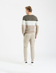 Pantaloni cargo con elastico alle caviglie
