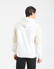 Felpa con cappuccio colorblock