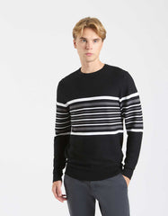 Maglia girocollo colorblock