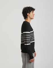 Maglia girocollo colorblock
