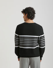 Maglia girocollo colorblock