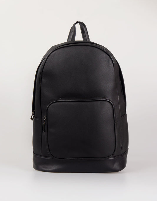 Faux leather backpack