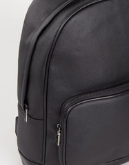 Faux leather backpack