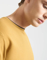 Viscose crew neck sweater