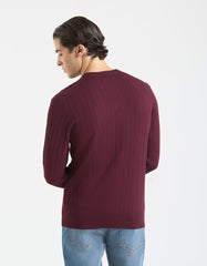 Viscose crew-neck sweater