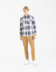 Pantaloni cargo con elastico alle caviglie