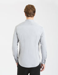 Mandarin collar shirt