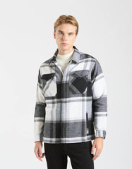 Plaid shirt jacket