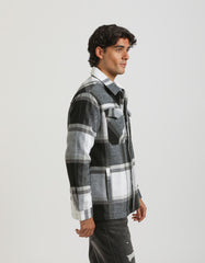 Plaid shirt jacket