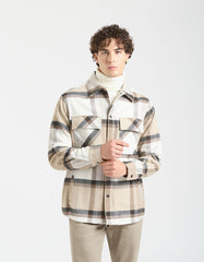 Plaid shirt jacket