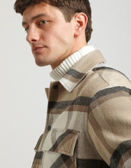 Plaid shirt jacket