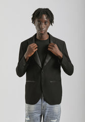 Giacca smoking|Colore:Nero