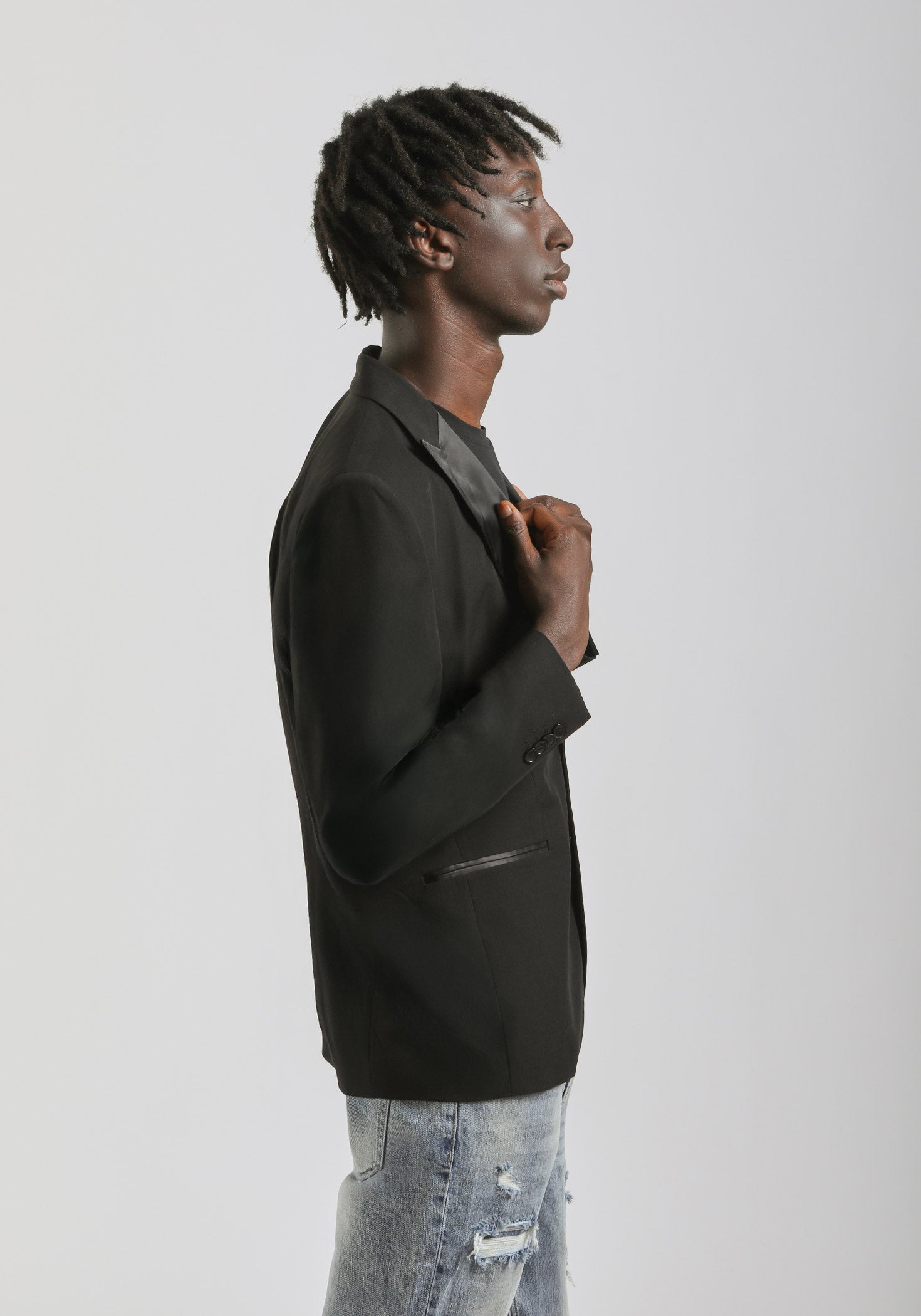 Giacca smoking|Colore:Nero