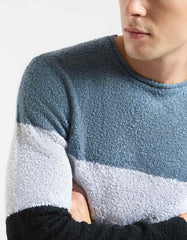 Pullover con struttura a rilievo