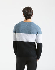 Pullover con struttura a rilievo