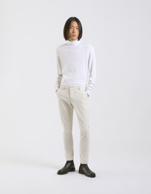 Pantaloni chino in velluto|Colore:Ghiaccio