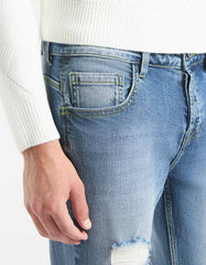 Jeans skinny fit con strappi