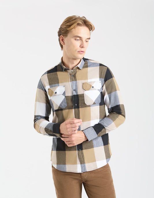 Plaid flannel shirt