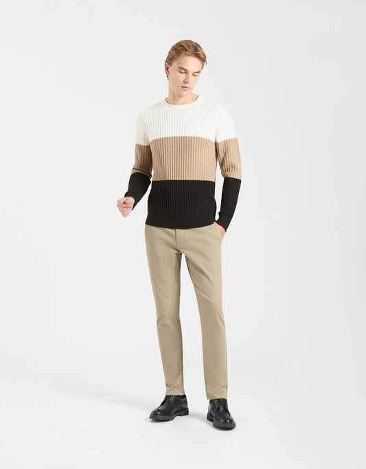 Pantaloni chino in cotone