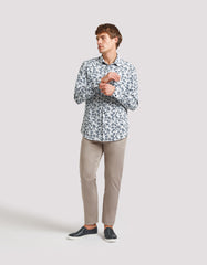 Camicia manica lunga con fantasia