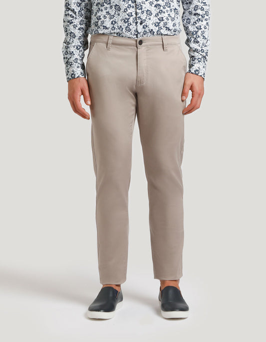 Pantalone chino in cotone|Colore:Sabbia