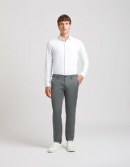 Patterned cotton trousers