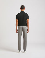 Patterned cotton trousers