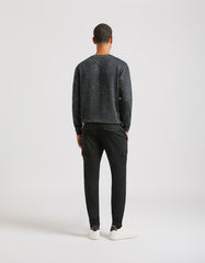Cargo trousers with elastic at the ankles
