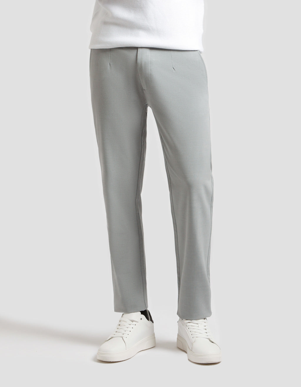 Pantaloni chino misto viscosa|Colore:Grigio
